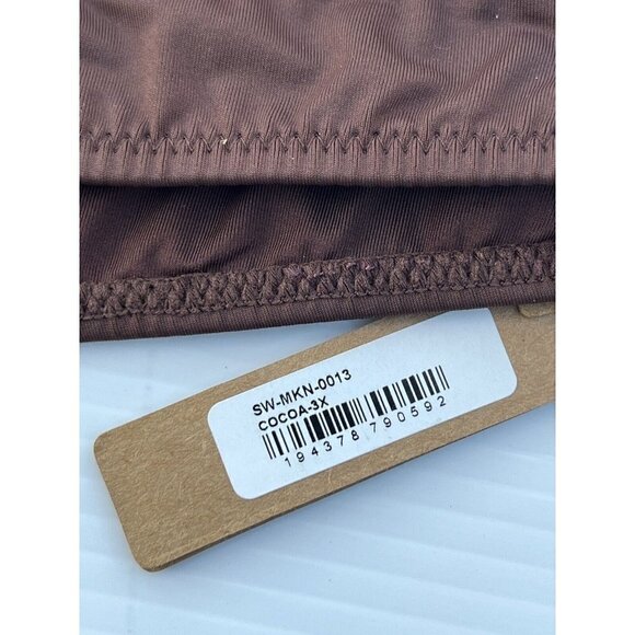 NWT SKIMS Plus Kim K Swim Wear Monokini Swimsuit Cocoa 3X (SW-MKN-0013) - Picture 5 of 9